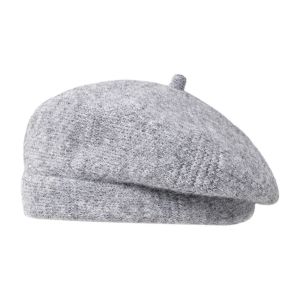 VIVAZ Retro Winter Knitting Berets Hat Solid Color Warm French Artist Hat Elegant All Matched Felt Berets Autumn and Winter