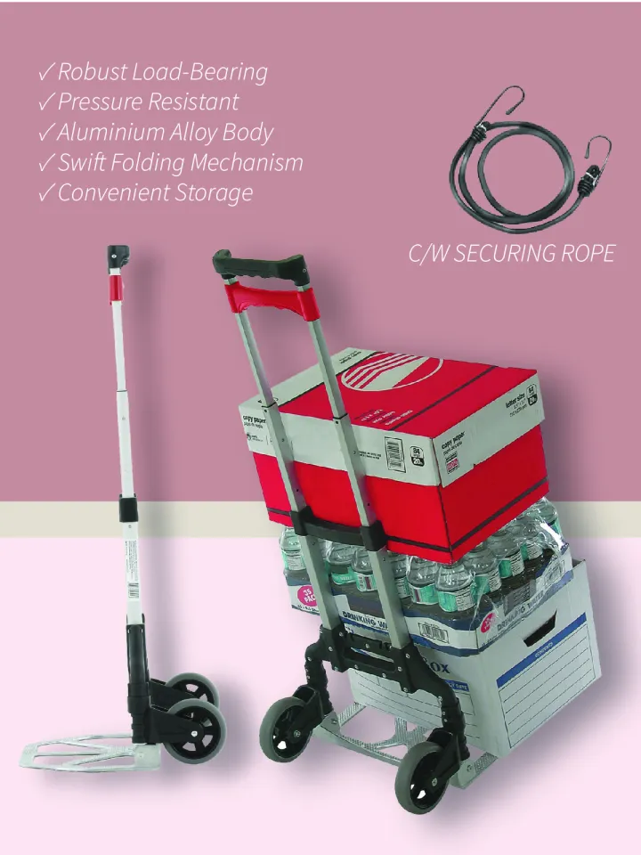 thumbnail image 2 of Magna Cart Personal MCX Folding Aluminum Hand Truck – 150lb Capacity, Used, Fully Functional 2 of 5