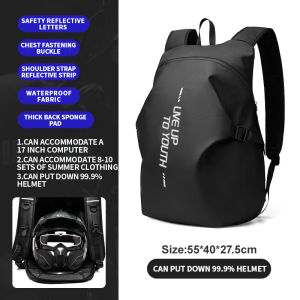 Motorcycle Helmet Bag Waterproof Motorbike Rear Seat Bag