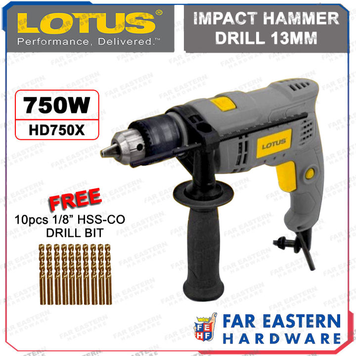 LOTUS Impact Hammer Drill HD750X 750W LTPTCD | Lazada PH