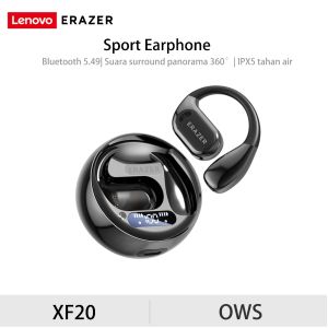 Lenovo ERAZER XF20 True Wireless Bluetooth Headset V5.49 OWS TWS Open-Ear Earhook Earphone Wireless Noise Reduction Air Bone Conduction Sport Headphones HIFI Stereo Dengan Mic
