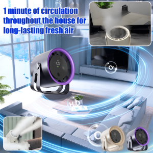 High Wind Power Mini Fan Portable Quiet Charging Desktop Wireless Fan Strong Wind 100 Level Adjustment Silent High Wind Power Outdoor Camping