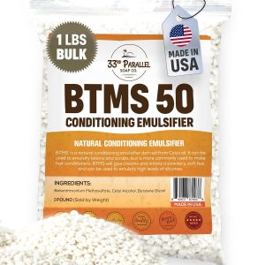 33rd PARALLEL BTMS 50 (1 LBS / 16 Oz) Conditioning Emulsifier 100% Natural Plant Derived Behentrimonium Methosulfate Cetearyl Emulsifying Conditioner Product of USA (1 POUND)