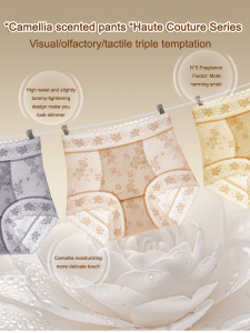 Butt Lift Panties Silk Repair Shape High-waisted Panties Tighten the Abdomen Anti-bacterial and Anti-odor