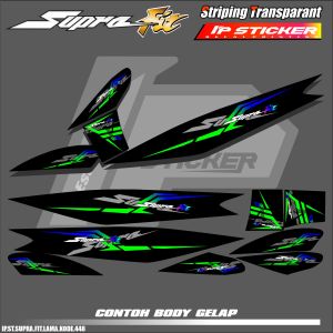 SUPRA FIT LAMA (COD) STIKER STRIPING MOTOR HONDA SUPRA FIT LAMA - STIKER LIST GRAFIK SIMPLE WARNA VARIASI DESAIN RACING HOLOGRAM DAN TRANSPARAN BISA COD IP.KODE-448