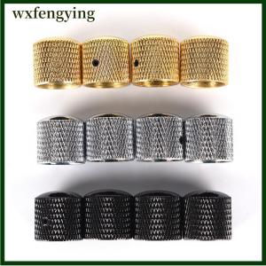 wxfengying 4 chiếc núm điều chỉnh âm lượng ghi ta bass bằng kim loại núm vòm + cờ lê