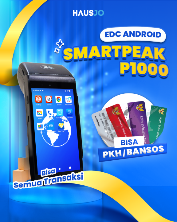 Mesin EDC Smartpeak P1000 - Mini ATM untuk UMKM | Lazada Indonesia