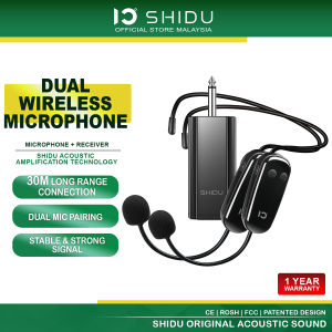 SD-U9-DBL SHIDU WIRELESS MIC | HEADSET | RECEIVER | DUAL