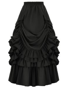 s best-selling Halloween womens retro gothic Victorian-style dress Renaissance short skirt