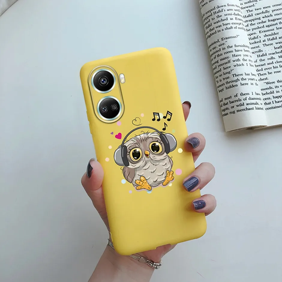 Cover Trasparente Silicone TPU Custodia Trasparente Slim Per Huawei Nova Y70 Plus, In Silicone TPU Antiurto, Anti-graffio, Con Motivo Gatto E Farfalla Custodia Slim Ricarica Wireless