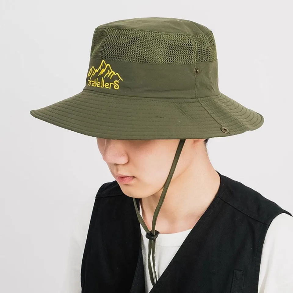 Bucket Hats Sunscreen Basin Caps Korean Fisherman Caps Cotton Men Bucket  Hats