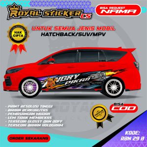 RBN 29- STIKER DECAL MOBIL LIVINA PAJERO BRIO CAMRY PANTHER AYLA