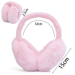 Màu trơn mùa đông gấp earmuff người phụ nữ mềm đơn giản thời trang có thể điều chỉnh earflap ngoài trời lạnh bảo vệ tai sang trọng bịt tai ấm áp