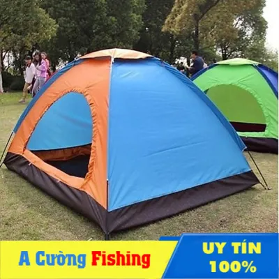 Lều cắm trại dã ngoại lều phượt du lịch 2 -3 người cao cấp cửa 2 lớp chống thấm nước chống muỗi dễ dàng gấp gọn tiện lợi kích thước 2m x 1.5m x 1.1m A CUONG FISHING NET