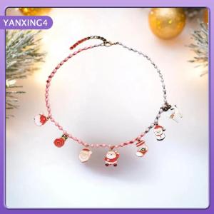 【YANXING4】 Cute Cartoon Christmas Theme Design Party Necklace For Women Jewelry Accessries Gifts