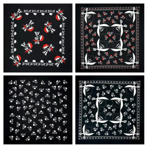 Compact Travel Bandana Skull Print Design Quick Dry Material For Adventure