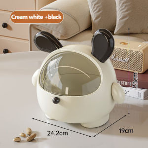 Cute desktop trash can high-value small size mini storage box living room office desk clutter waste paper basket