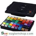 Màu vẽ HIMI 56 màu phiên bản đặt biệt ( gồm màu neon và nhũ ) - Miya Himi Gouache BLACK 56 colors. 