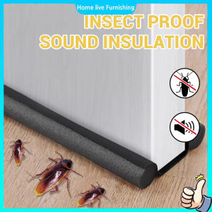 Door Bottom Sealing Strip Under Door Draft Stopper Sound Proof Noise Reduction Guard Sealer Stopper Wind Dust Blocker Foam Door Stopper 95cm