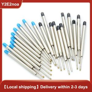 【Y2E2noa】 10 Pcs blue ink parker style standard 1.0mm ballpoint pen refills nib medium