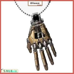 Follow Get New[Bloom Z] Fashion Mechanical Bionic Hand Pendant With Chain For Men Women Creative Movable Finger Joints Robot Hand Necklace Jewelry