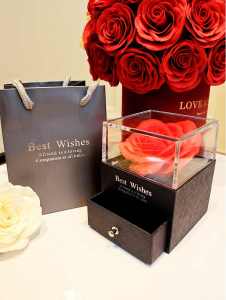 Kalung Mawar Zirkonik Romantis Elegan - Hadiah Romantis Cinta Sejati