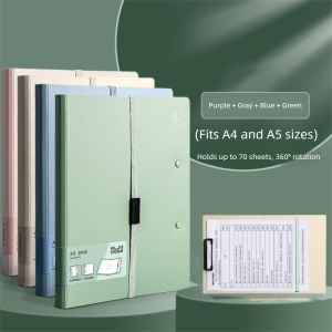 KLICKKRATE Versatile Foldable Folders A4 To A5 Organize Artifacts File Contract Folders Gifts Portable Folding Board Folder