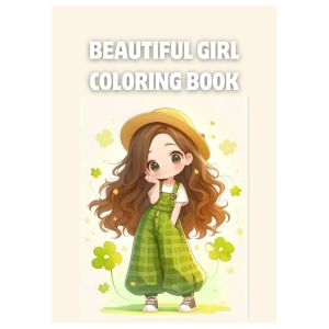 Buku Mewarnai BEAUTiFUL GIRL Coloring Book Cute Aesthetic Sketsa Menggambar Anak Remaja Kertas Tebal