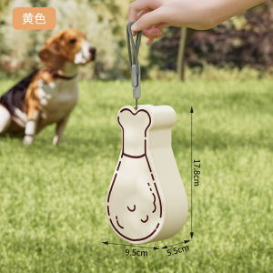 Pet Water Bottle wiht Food Box Outdoor Travel Cat and Dog Water Feeder