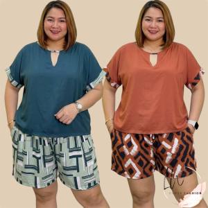 Lean Plus Size Challis Terno Shorts (XL-3XL)