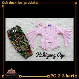 Kebaya Kahiyang Ayu | Kutu Baru Modern Brokat Anak Perempuan | Baju Adat Brukat Kondangan Murah