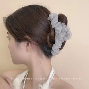 Mesh Hair Clip 🎀 网纱抓夹 Klip Rambut Lembut Hair Claw Large Hair Pin Hair Accessories Woman Korean Style