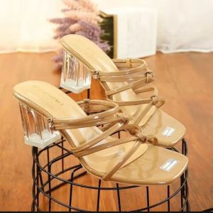Sendal Heels Kaca Wanita Terbaru 2022 Kekinian Sandal Hak Kaca 5 Cm Wanita Terbaru 2022 Impor Kondangan