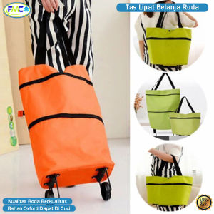 Tas Lipat Belanja Roda Shopping Bag Troli Travel Multifungsi Murah Tas Bag Roda Troly