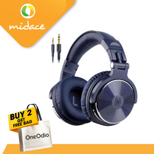 OneOdio Pro-10 Over Ear Headphone Wired DJ Bass Headsets with 50mm Driver Foldable Lightweight Headphones - Dark Blue