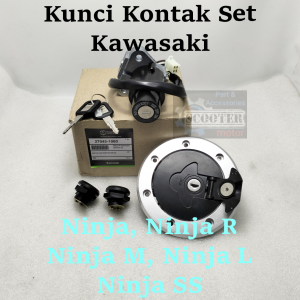 Kunci Kontak + Tutup Tangki KAWASAKI Ninja 150 R M L SS 2 TAK Kualitas original Presisi dan Awet Konci Keselamatan Perangkat Pengunci (Bisa Cod)
