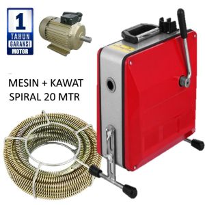 ⚡1 Years Warranty⚡Barang baru Solusi Saluran Mampet Mesin Bor Pipa Bongkar Bangunan Electric Drain cleaner Pembersih Pelancar Pipa Mampet tanpa with 20 Meters Snake Cables ZZZ
