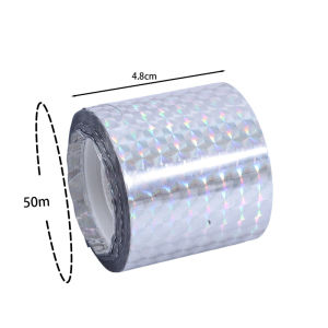 Dizoey 50M Bird Reflective Tape Repellent Pigeons Away Ribbon Anti Bird Laser Flash Tape Double Sided Garden Orchard Bird-proof Scare Tapes