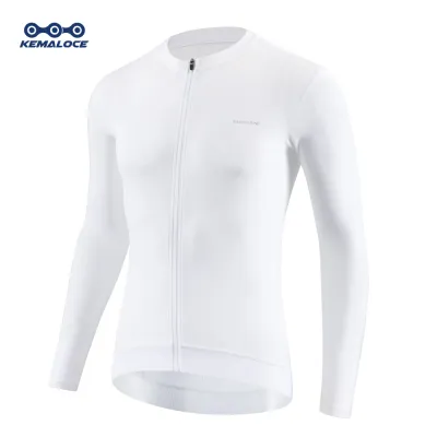 KEMALOCE Cycling Jersey Men Long Sleeve 2026 Autumn&Spring Black&Purple&Grey Reflective Breathable High End Bicycle Bike Jersey