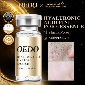 OEDO Shrink Pores Serum Hyaluronic Acid liquid Moisturizing Face Serum Whitening Skin Care Anti Aging Anti Wrinkle Essence 10ml