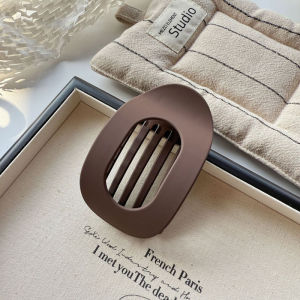 Acrylic Round Shape Grab Clip Hair Clip Back Hairpin Headwear for Women