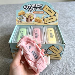 YUONG Sound Crispy Butter Stick Squishy Wax Coating Sensory Fidget Butter Bar Toy Creative Finger Relax Crunchy Butter Stick Adult Kids