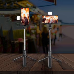 Tripod TONGSIS 4in1 R1S BLUETOOTH remote control LED FLASH selfi stick tongkat tomsis macaron