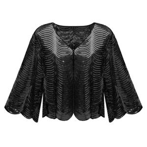 Lấp Lánh Cardigan khăn choàng cho váy glitters sequined quấn ngang vai chống nắng lấy trộm cho trang phục khác nhau và sự kiện ban đêm