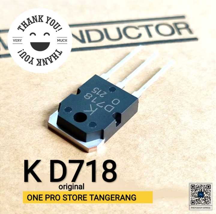 ( 10 BUAH ) MOSFET 2SD718 D718 d718 NPN ORIGINAL KEC TO3P | Lazada ...