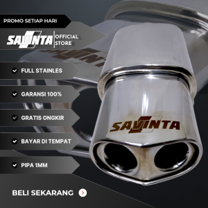 Savinta Knalpot Racing Mobil Manual Matic KMCv1 Stainles Suara Bass Empuk Adem