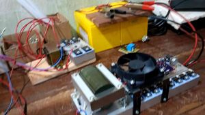 Power inverter PAC / VAC spek jumbo 16TR 24V ( 2 accu ) trafo 5A & trafo non gap 7A flip flop + driver voltage regulator (DVR) COD MANTAP