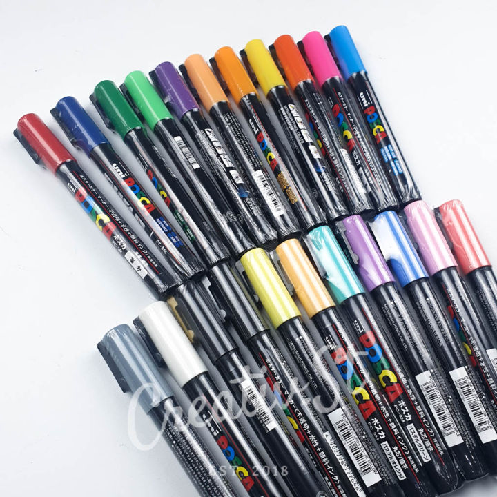 UNI POSCA PC-5M Paint Marker Medium Point Tip (Part 1) Lazada Indonesia