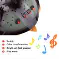 Musical Snail Twilight Turtle Night Sky Constellations starry Ceiling Night Light. 