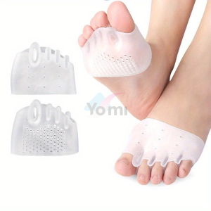 2 Miếng đệm chân trước để giảm đau và giảm áp lực miếng đệm chân trước tổ ong siêu mềm và chống trượt miếng đệm tách ngón chân để giảm đau đế giày mũi eversion
